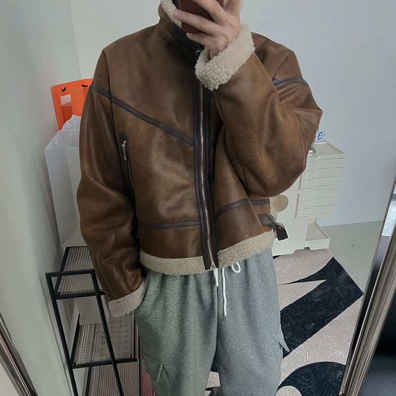 ASCLO Suede Crop Mustang Jacket (3color)