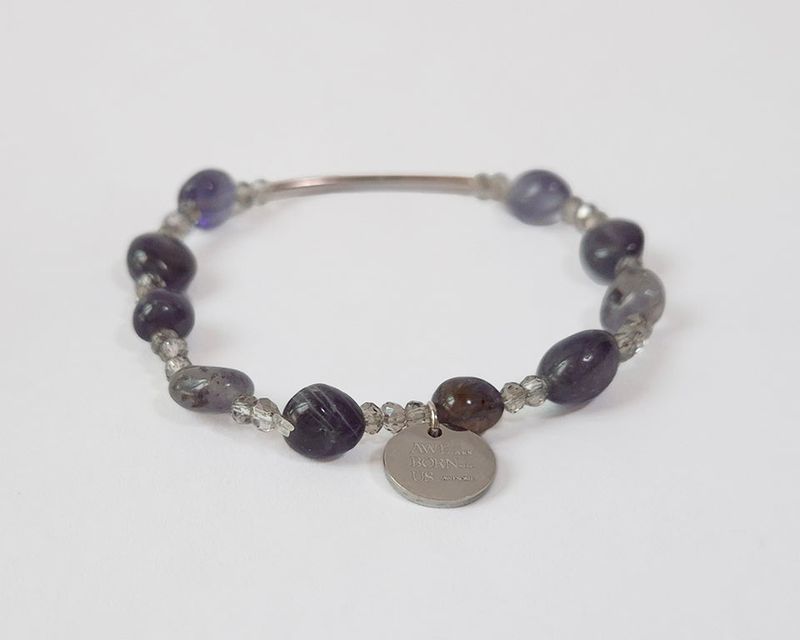 GEM STONE IOLITE BRACELET