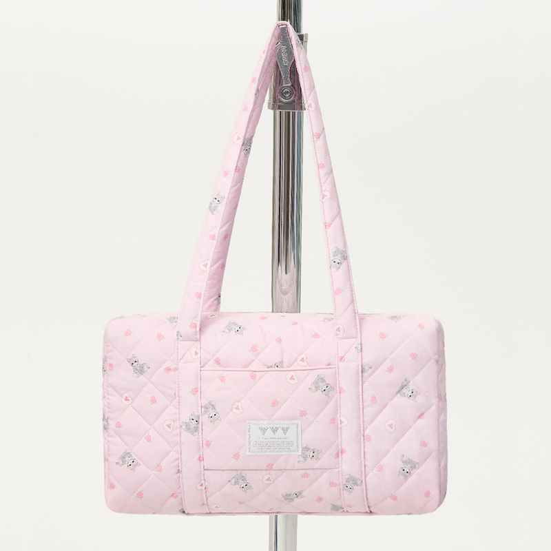 VVV（ブイブイブイ）の「Coco Quilting Tote Shoulder Bag _ Pink（バッグ）」