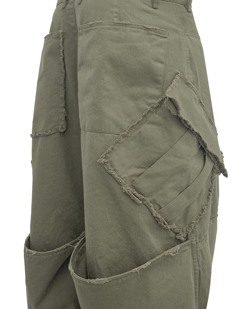 VTG BACK BOOTS CARGO SHORTS_KHAKI
