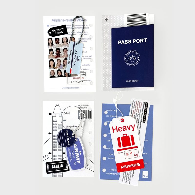 oab airport pack / scrap sticker set