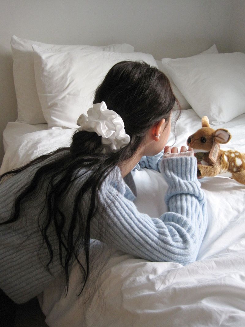 After Frill Scrunchie (White)