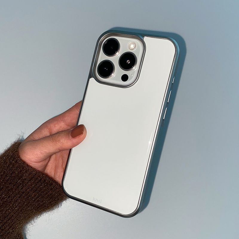 [MADE] VANILA PHONE CASE (magsafe epoxy silver bumper)