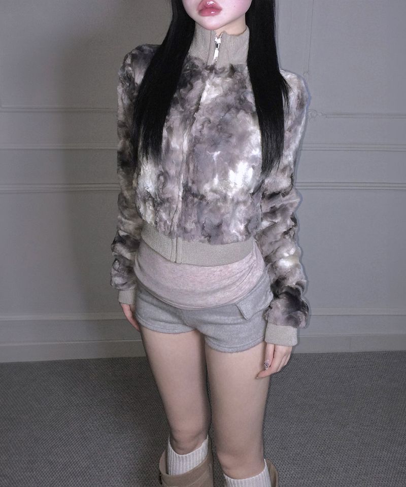 Minky Zip-Up (2colors)