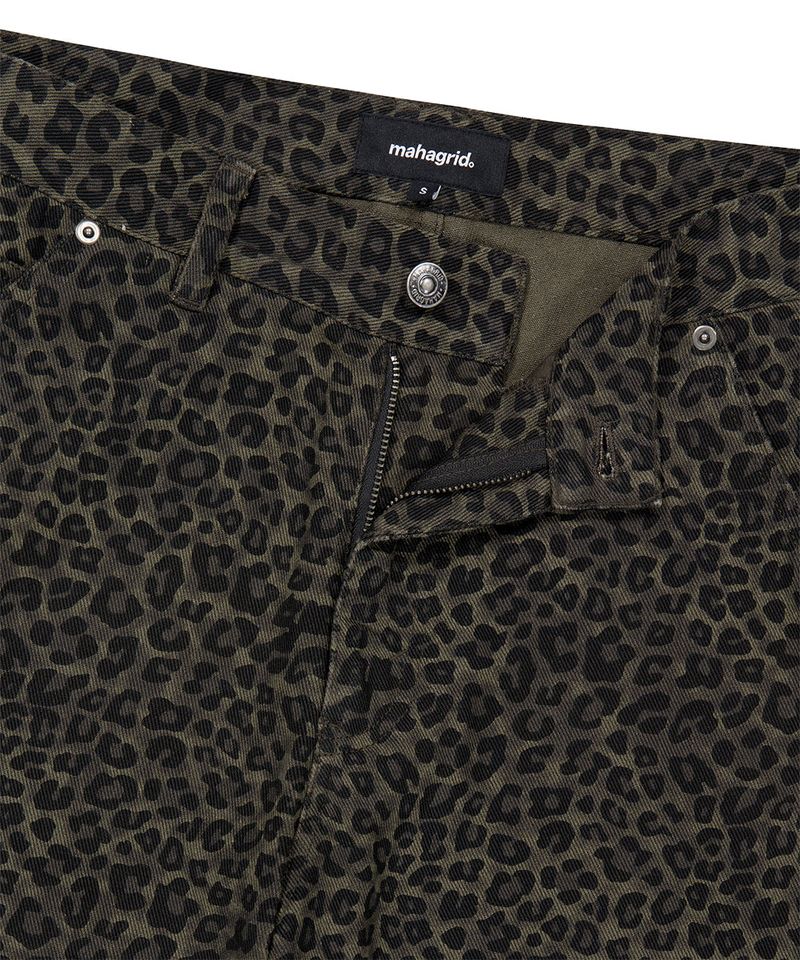 CURVED LEOPARD PANT