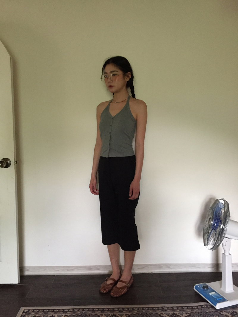 Linear Capri Pants (2color)