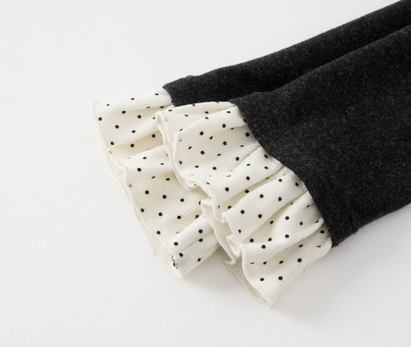 Raiden Dot Tie Layered Blouse