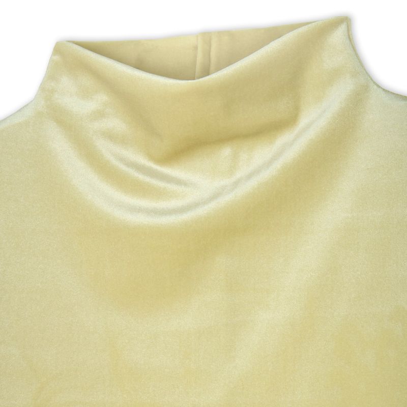 VELVET MOCK NECK SHIRING TOP