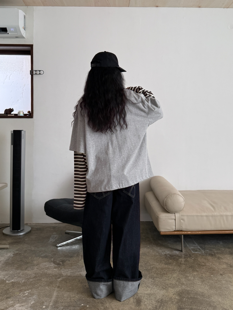 boxy fit layered T