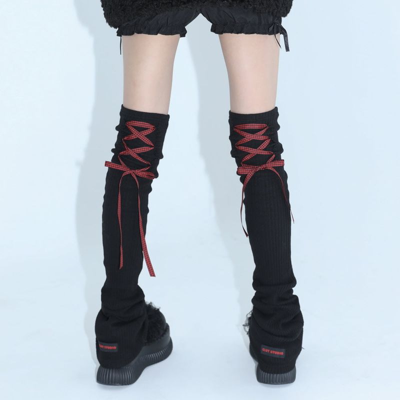 CLUT STUDIO(クラットスタジオ)の「1 1 lace up leg warmer - BLACK(Fashion Accessories)」