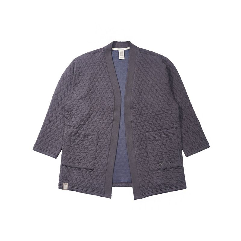 VINTAGE DIA-QUILTING HERITAGE CARDIGAN (Charcoal)