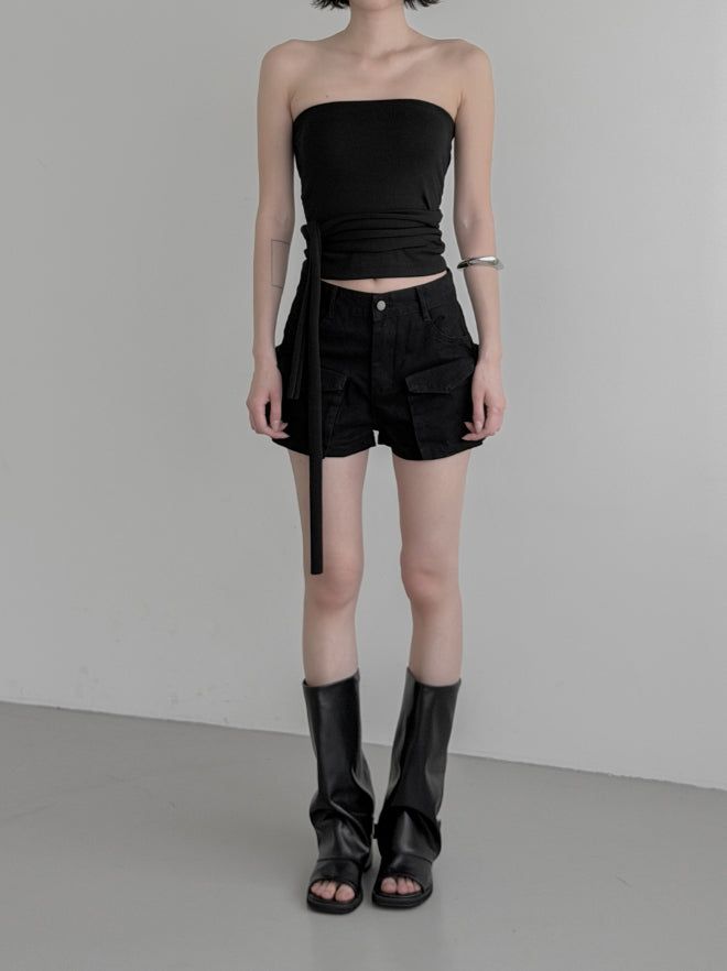 mnem（ムネム）の「Rebe Multi-Strap Tube Top（Tops）」