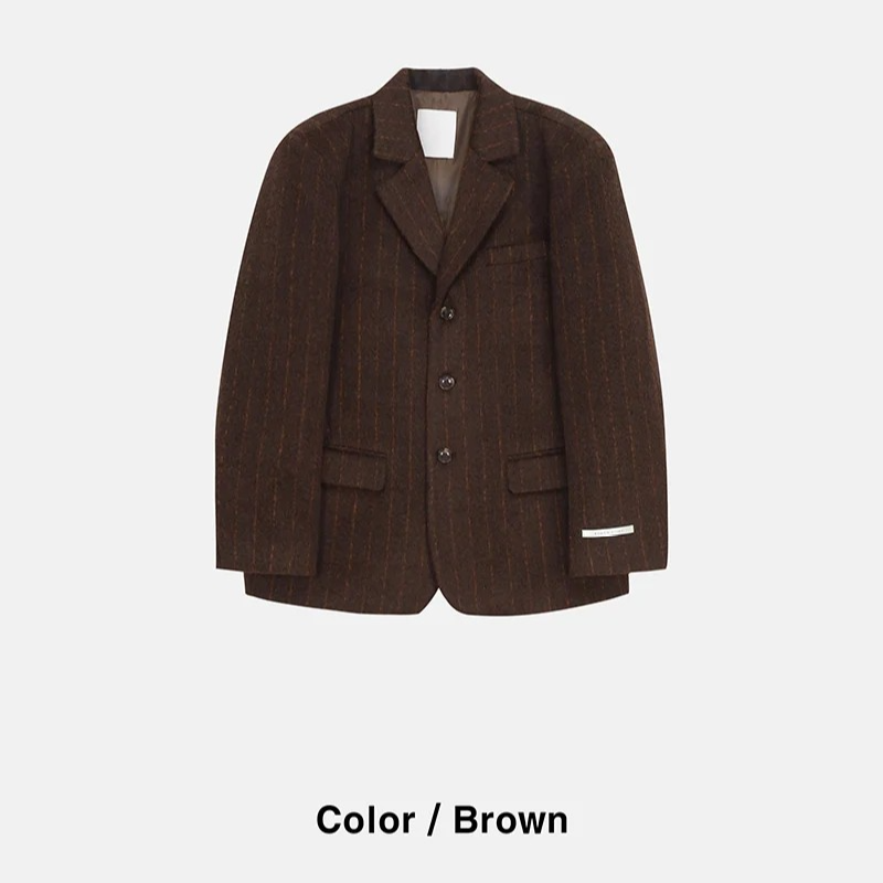 [F/W] Hairy Stripe overfit blazer(2color)