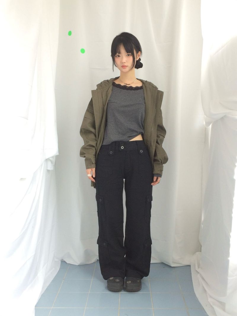 Vintage Pocket Half Bomber Jacket