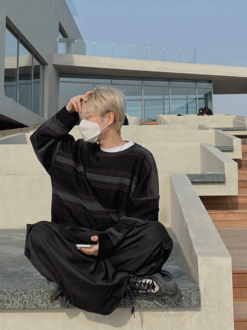 UNAIDUN(アネイダン)の「multi stripe knit(Tops)」