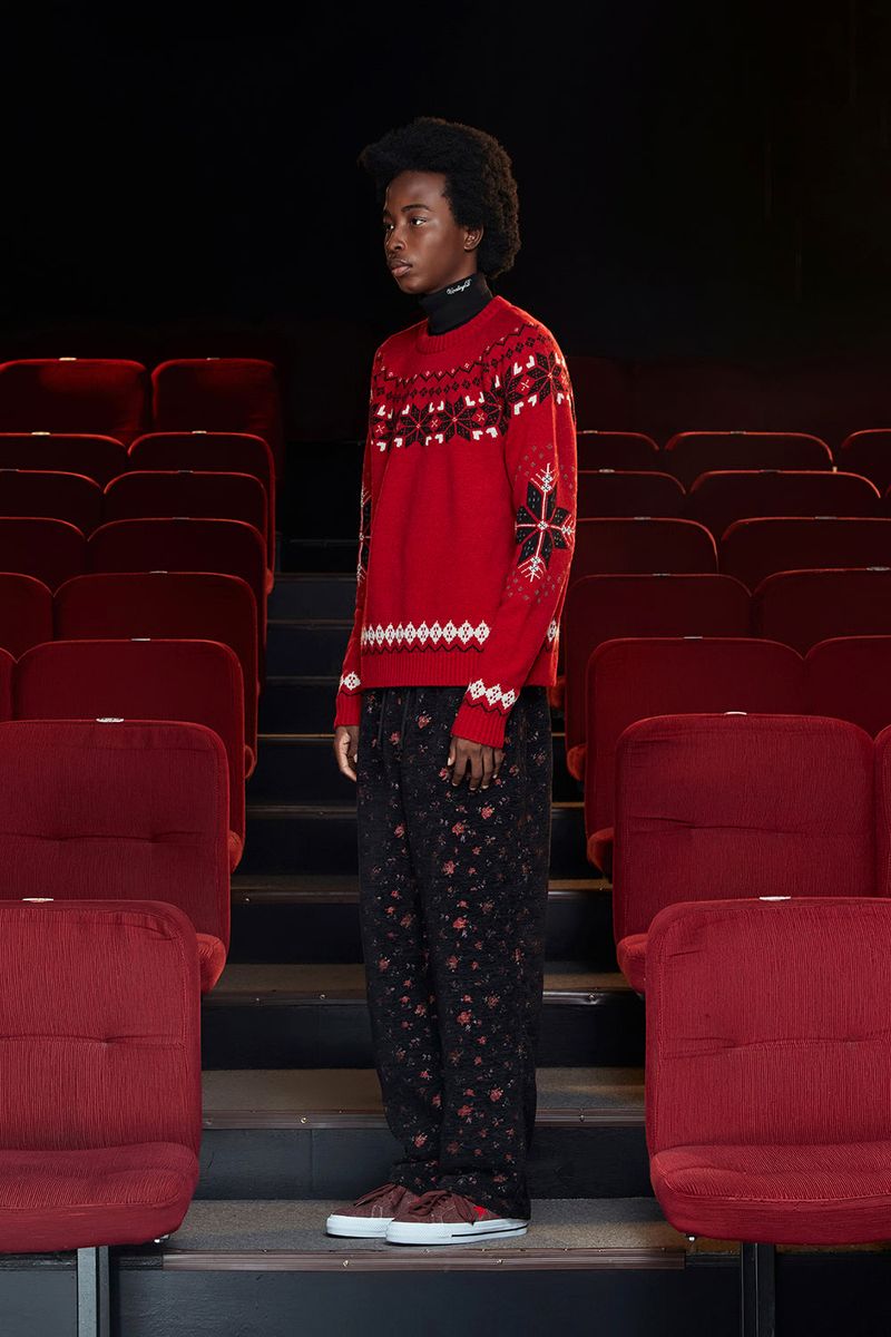 ARGYLE NORDIC KNIT / RED
