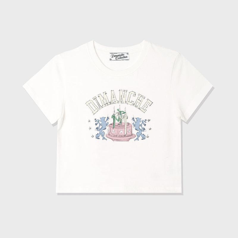 PREPPY CAKE CROP T-SHIRT
