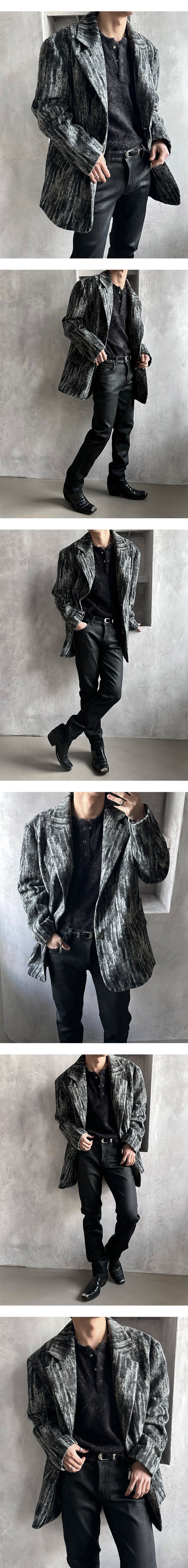 [F/W] Scratch mohair daddy fit jacket(2color)