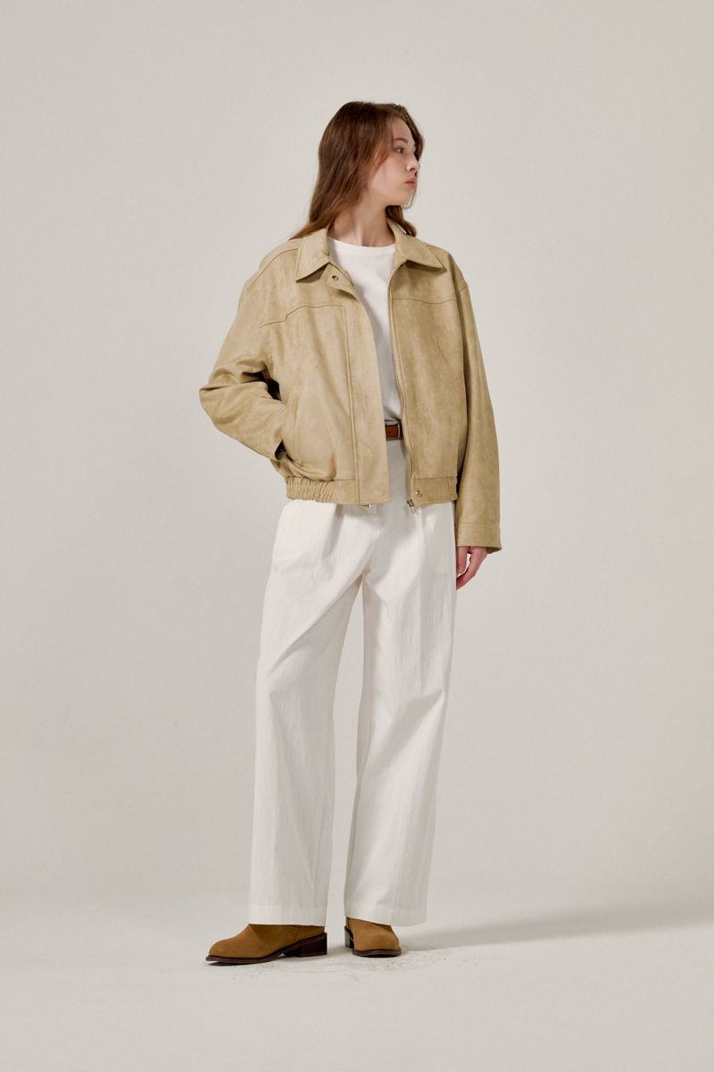 Suede jumper (Beige)