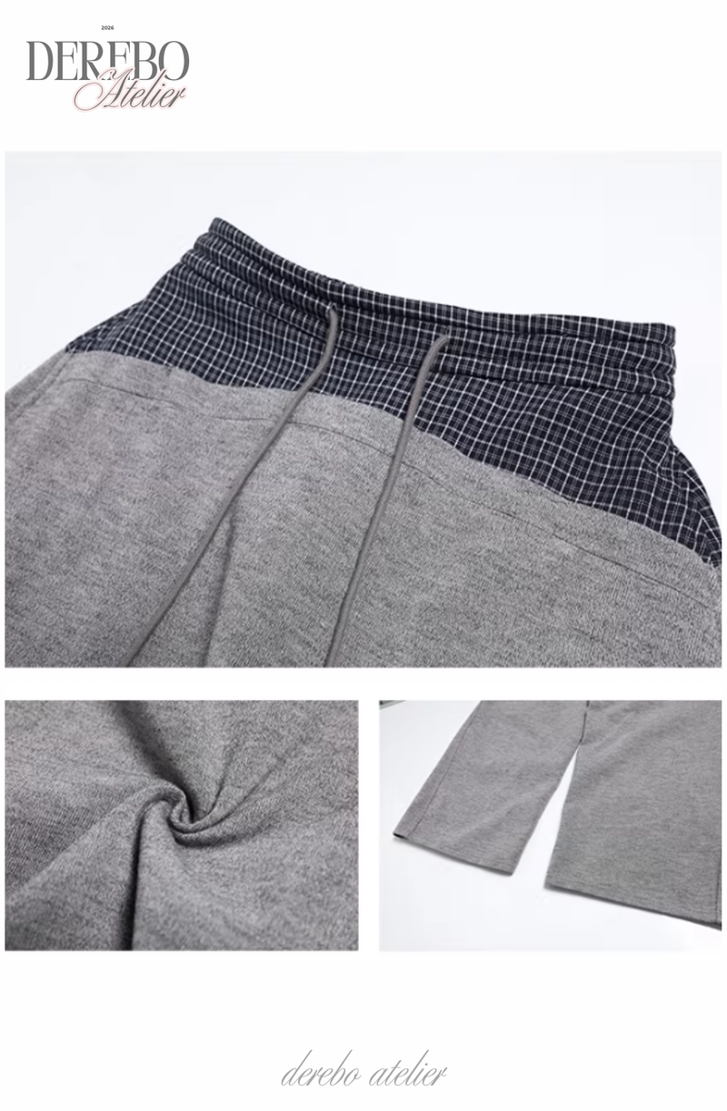 チェッカードポケットワイドパンツ