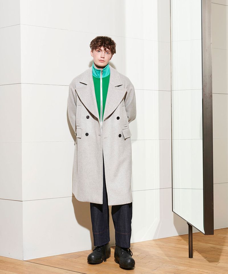 2-WAY OVERSIZED COAT_MELANGE GRAY