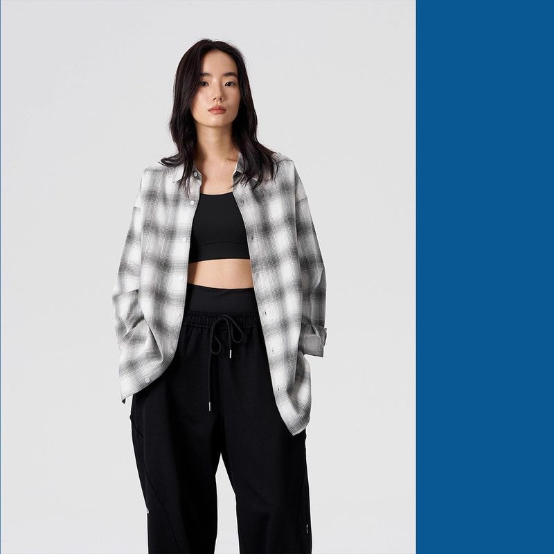 FMACM Basic Structure Plaid Shirt