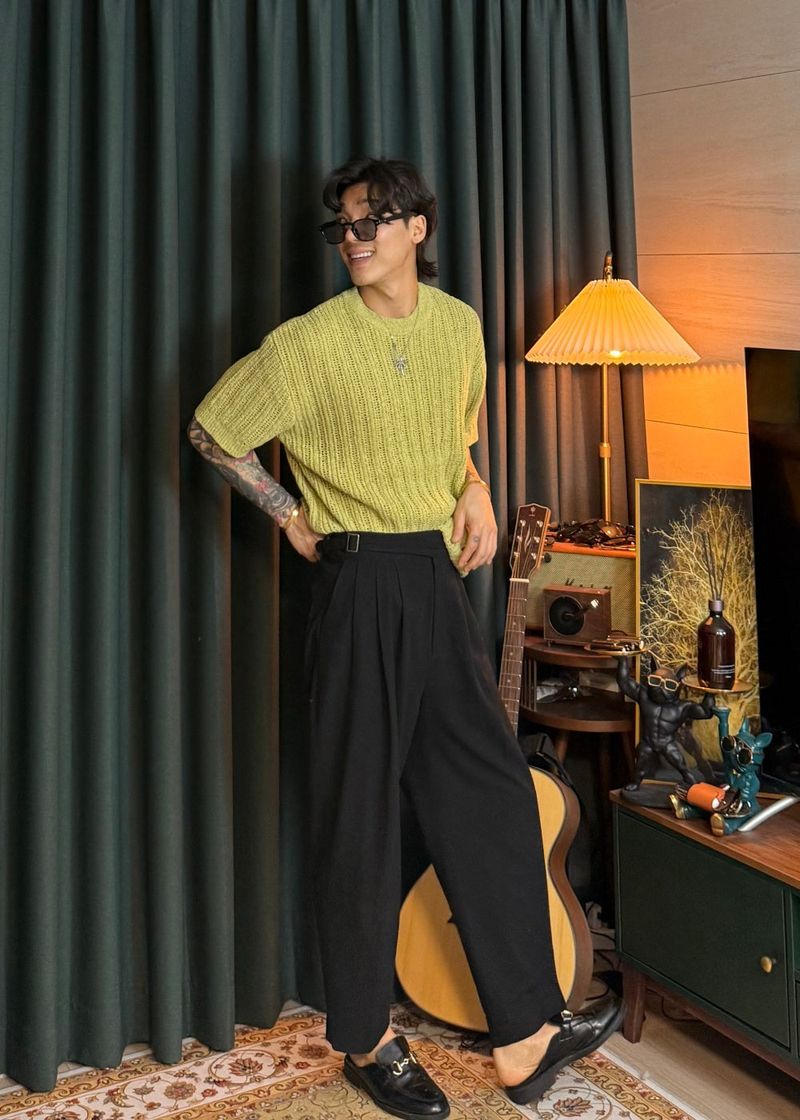 Men's Boucle Round Knit 9COLOR