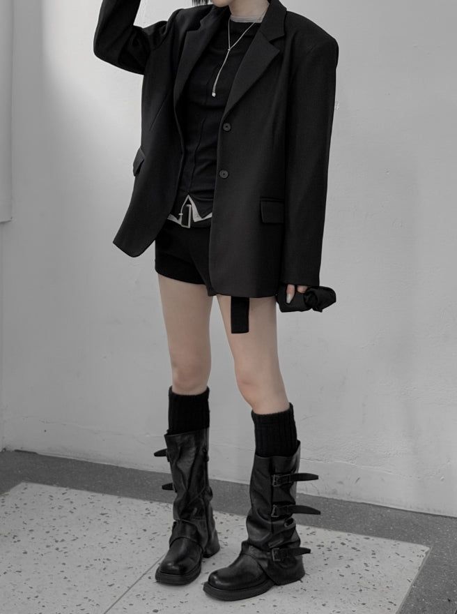 Ront Scrunchie Set Overfit Jacket