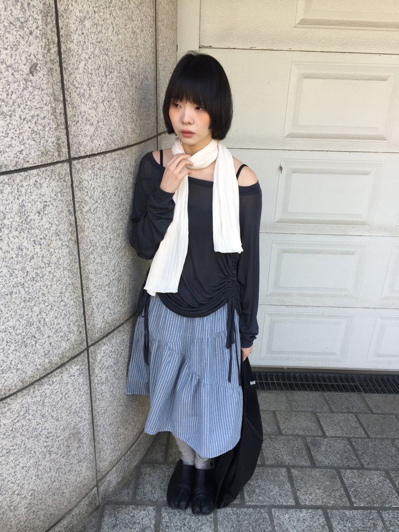 De Nuit Pleated Muffler (4color)