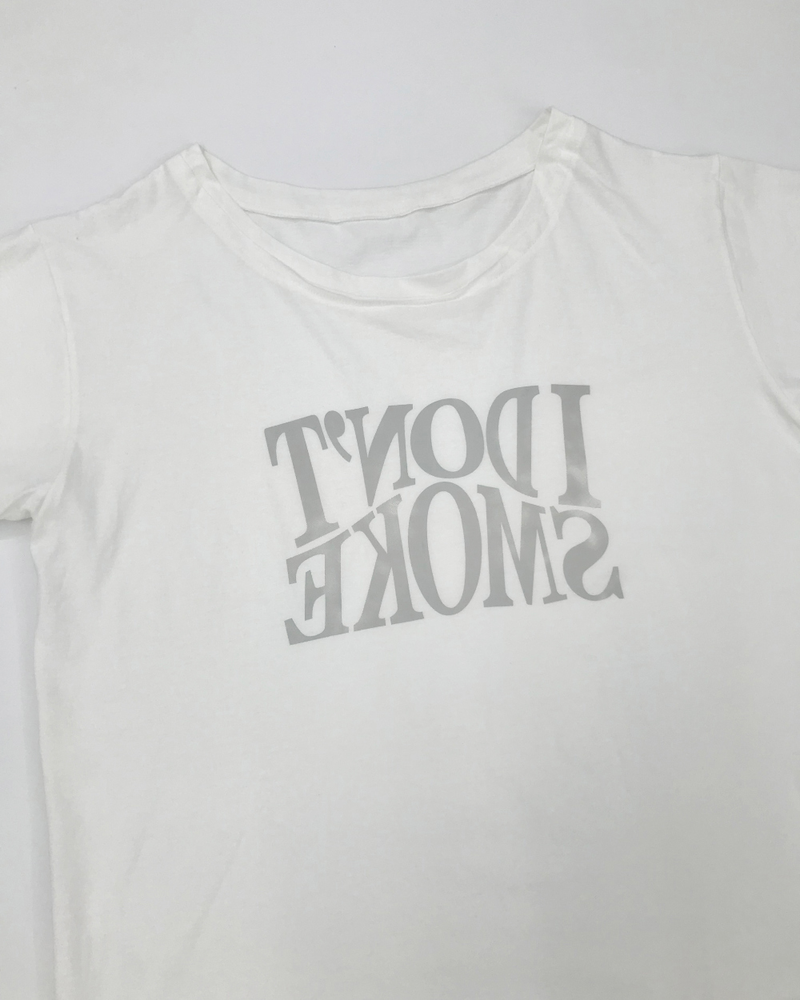 Monog off-shoulder T-shirt (2color)