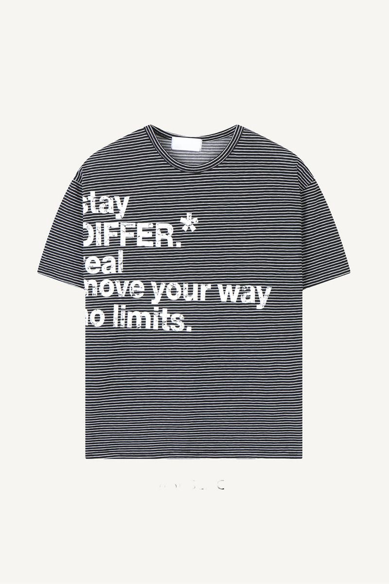 Disturb striped print T-shirt