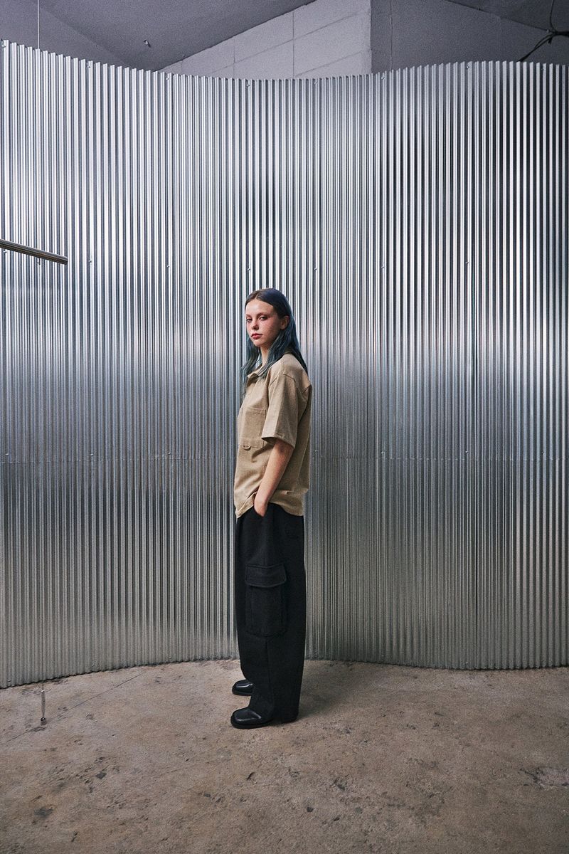N-BT POCKET 1/2 COLLAR-TEE (Beige)