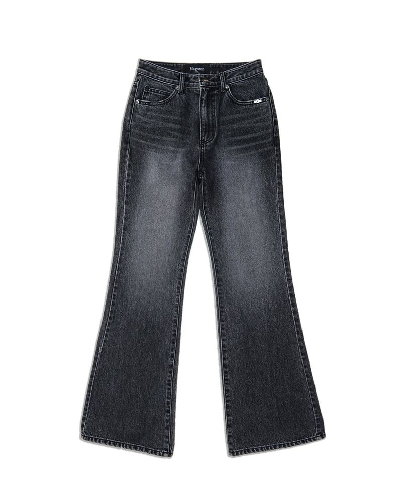 Metal Triclipse Regular Fit Bootcut Denim Pants Gray