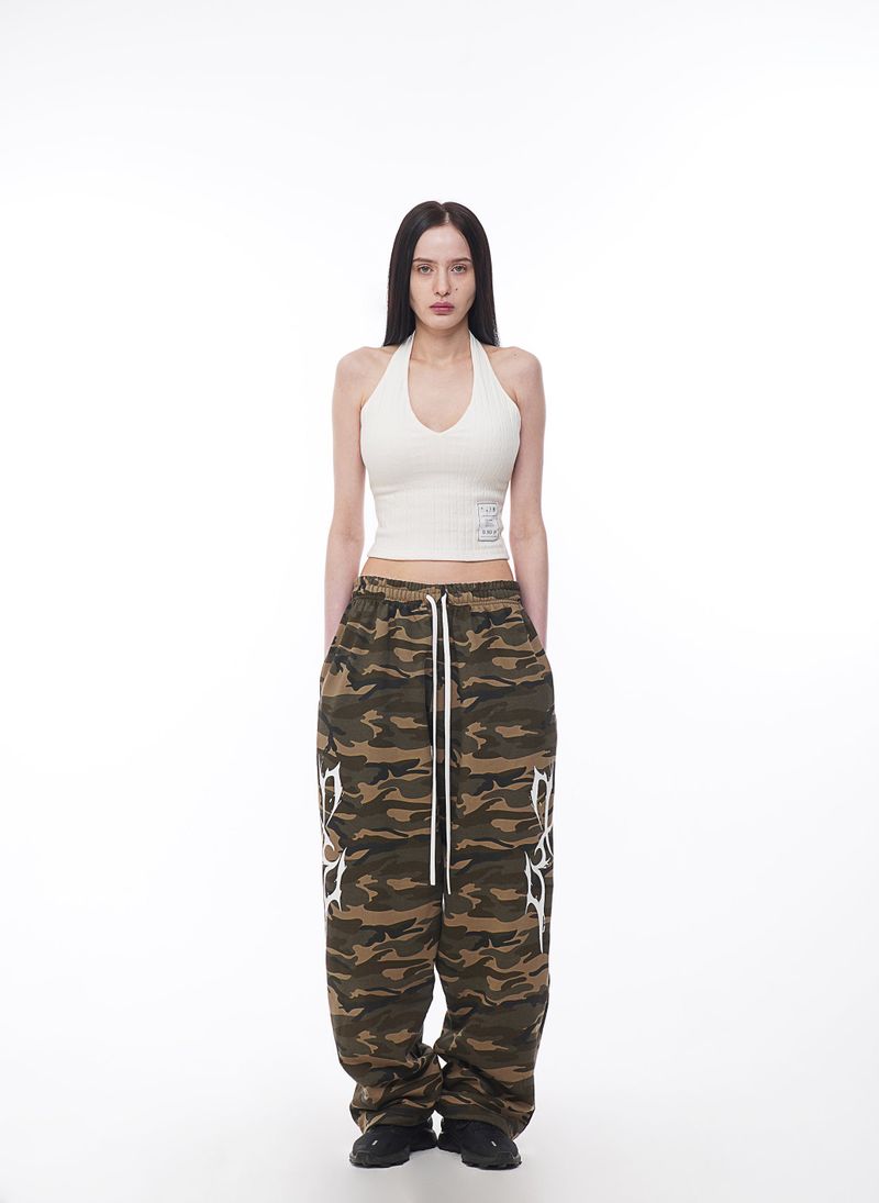 THUNDER LOGO CAMO PANTS