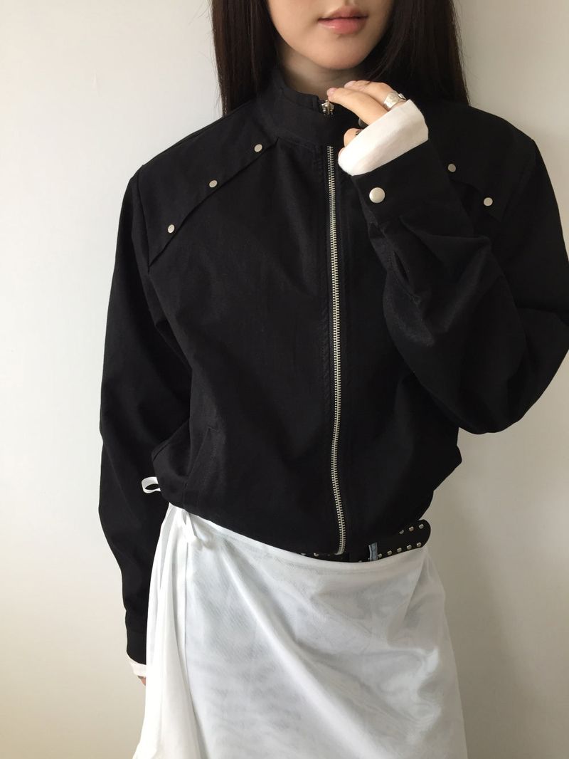 Luke Studded High-Neck Jacket (2color)