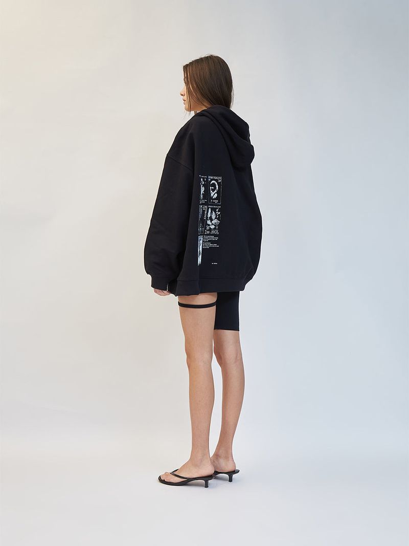 OVERFITTED POSTSTAMP HOOD ZIP UP