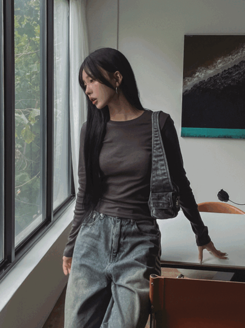 ULAN（ユレン）の「[U-BASIC] Etree Basic Round Long Sleeve（Tops）」