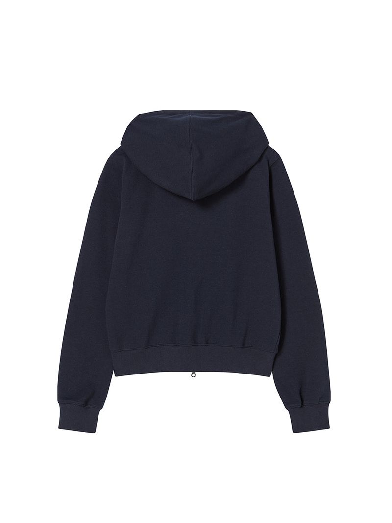 LETTER N HOOD ZIP-UP NAVY