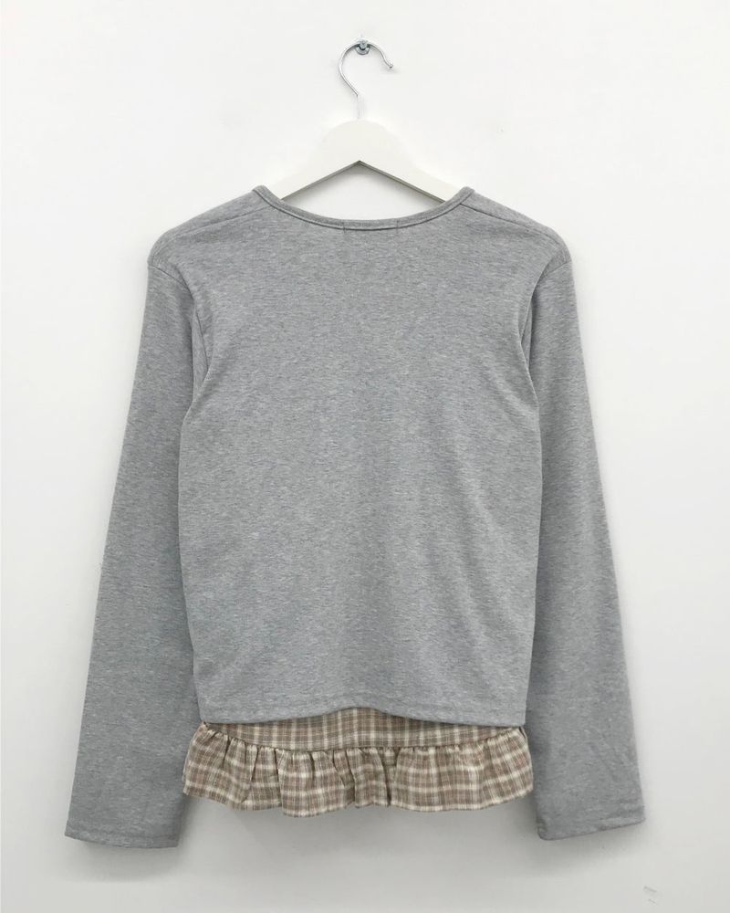 Haven Frill Check Blouse (2color)