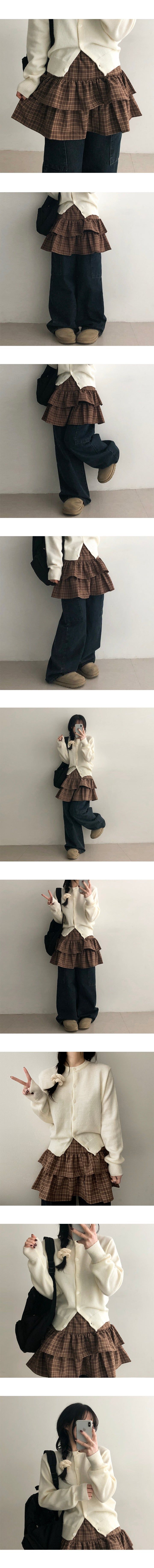 トツチェックカンカンスカート