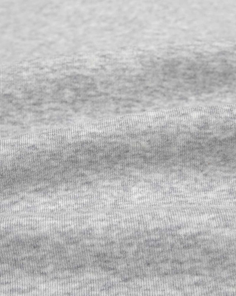 BDM Henley Neck Long Sleeve Melange Gray