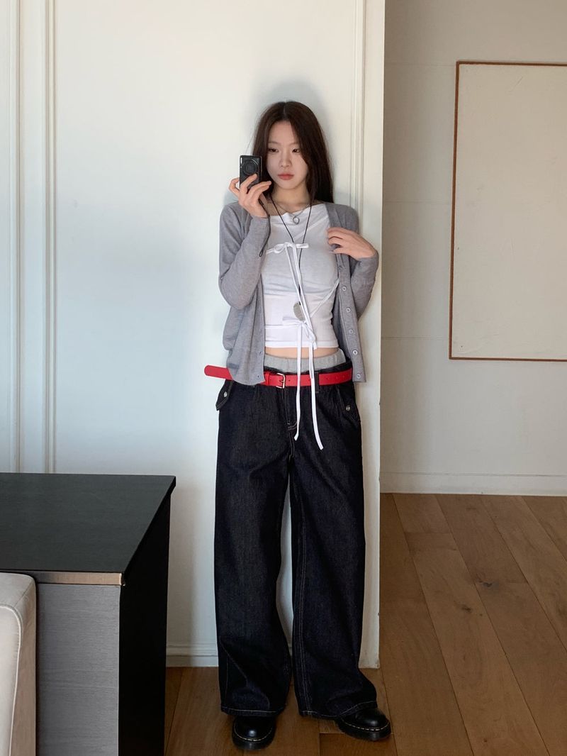 GUSTA（グスタ）の「Atlas Non-fade Raw Denim Wide Pants（Pants）」