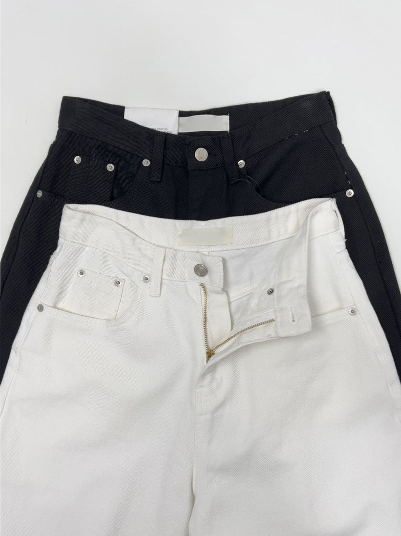 291 Cotton High-Waisted Wide Pants