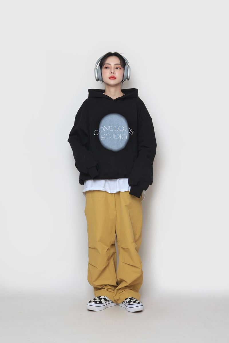 Spray Painting Embroidered Hood