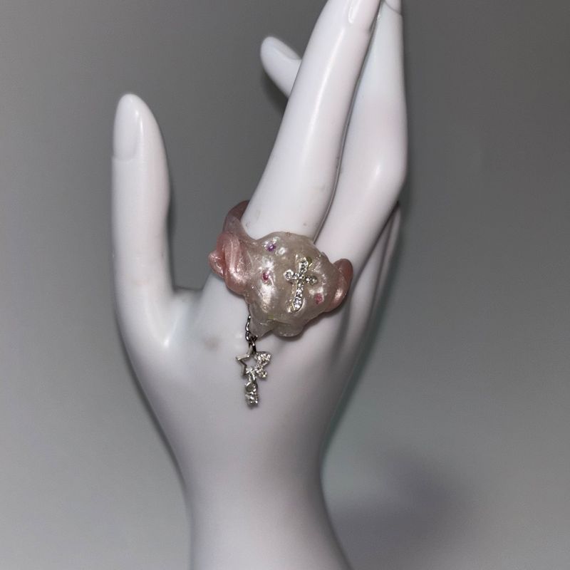 [MADE] Tooth fairy star ring - Kpop idol pick!