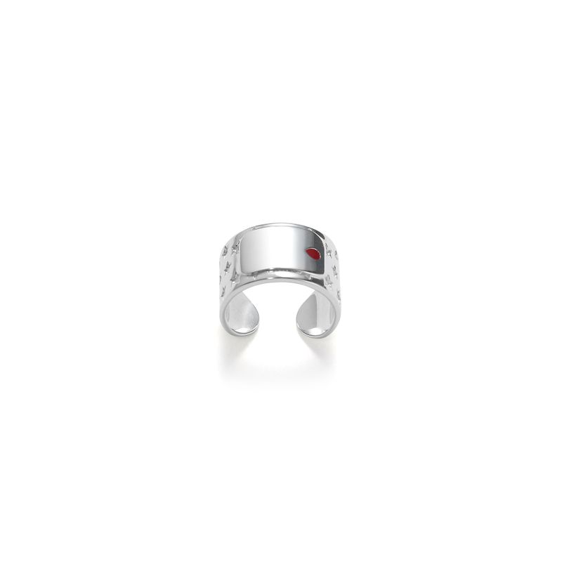 Fe3c（エフイースリーシー）の「Blood Band-Aid Ring(Shiny Silver)（Accessories）」