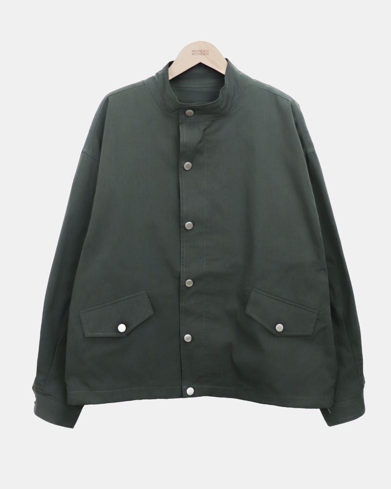 Henlo High-Neck Vintage Oversized Field Jacket