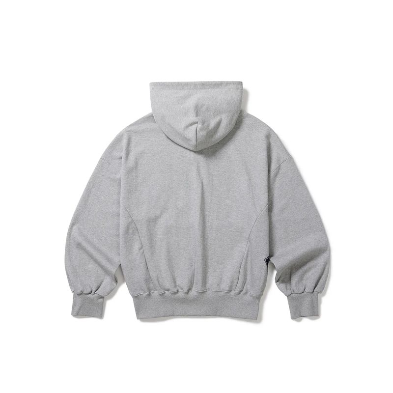Boiling patched hoodie / Melange gray