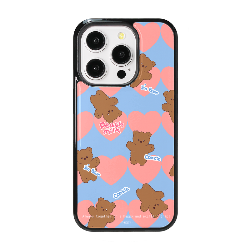 HAPPIMYMEMINE（ハッピーマイミーマイン）の「[MADE] ハートクッキーベアスマホケース（スマホグッズ/小物）」