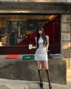 [MADE] Kozel Boat-Neck Mini Dress